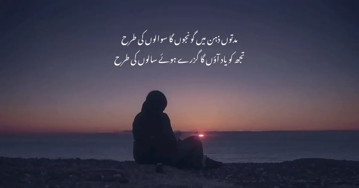 مدتوں ذہن میں گونجوں گا سوالوں کی طرح  تجھ کو یاد آؤں گا گزرے ہوئے سالوں کی طرح