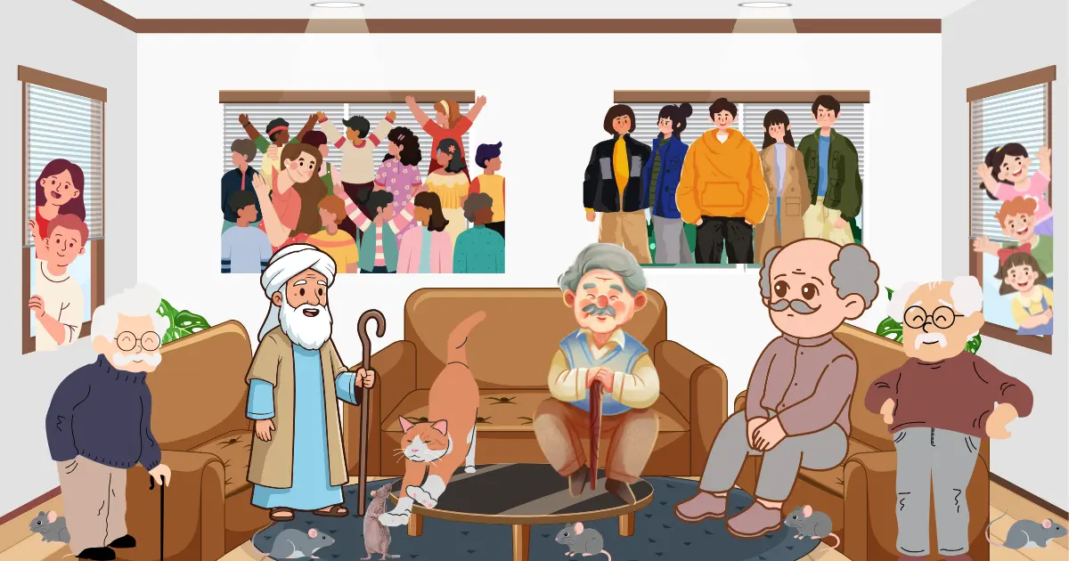 بلی اور موٹی بھینس