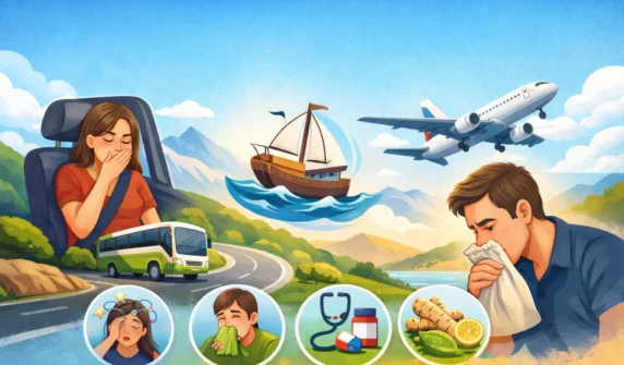 سفر کے دوران الٹی