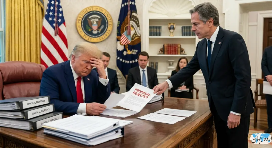 امریکی صدر ڈونلڈ ٹرمپ وائٹ ہاؤس میں ایران کی سفارتی تجویز کو مسترد